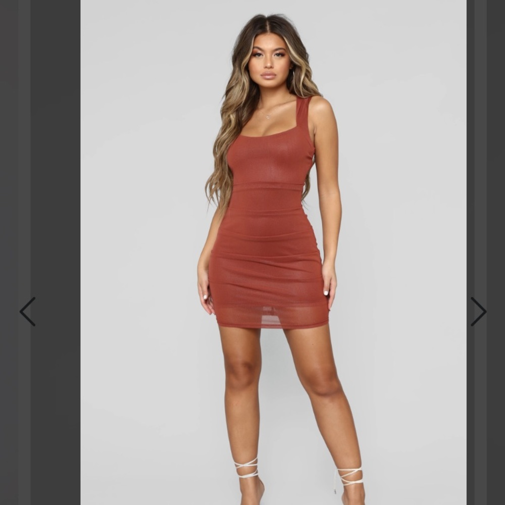Mesh mini dress